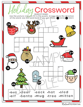 Early Readers (K-2) Christmas Activity Bundle ** Bingo, Crossword, Word ...