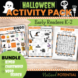 Early Readers (K-2) Halloween Activities Bundle *Bingo, Cr