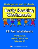 Reading Comprehension Worksheets for Kindergarten and 1st Grade