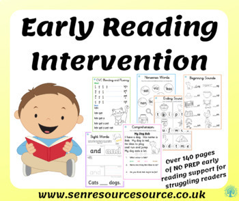 Early Reading Intervention - Easy to use no prep required