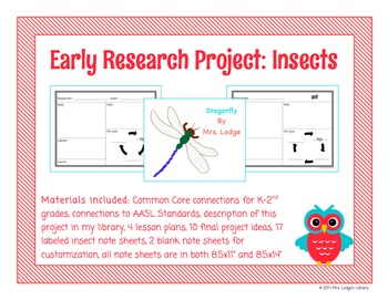 Preview of Early Research Project: Insects