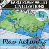 Early River Valley Civilizations Map Activity (Print and Digital)