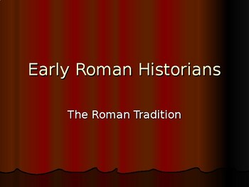 Preview of Early Roman Historians