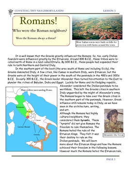 Early Roman Neighbors: The Etruscans & Greeks by Don Nelson by don nelson