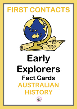 Preview of Early Sea Explorers Fact Cards - HSIE HASS Australian History - First Contacts