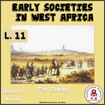 Preview of Early Societies in West Africa Lesson 11 Task Cards History Alive!
