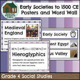 Early Societies to 1500 CE Word Wall and Posters (Grade 4 
