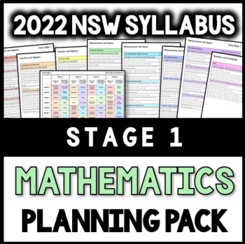 Preview of Stage 1 - 2022 NSW Syllabus - Mathematics Planning Pack