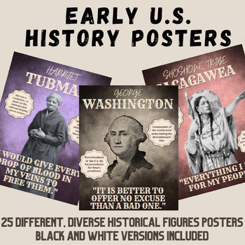 Preview of Early U.S History Bulletin Board Quote Posters
