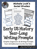 Early U.S. History Full Year Writing Prompts & Graphic Organizers