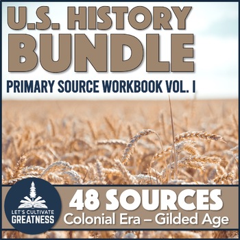 Preview of Early US History Primary Source Analysis Activities Worksheets