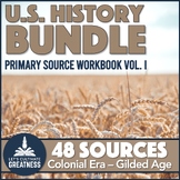 US History Primary Source Activities Worksheets Vol 1 Hist