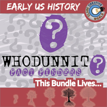 Preview of Early US History Whodunnit Activity Bundle - Printable & Digital Game Options