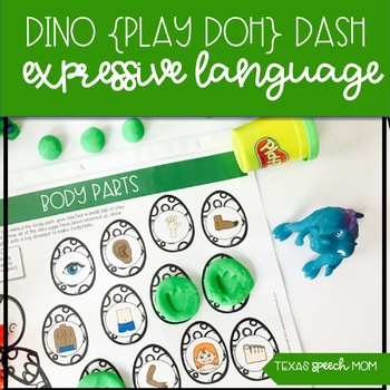 Preview of Dinosaur Dash Mats: Expressive Language No Prep Speech Therapy Activity