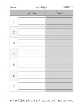 Chess Notation Handout