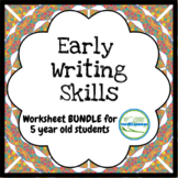 Early Writing BUNDLE PreWriting and Emergent Writing