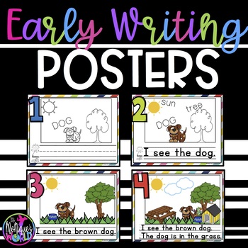 Preview of Early Writing Posters / Rate Your Writing Posters