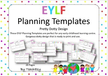 Preview of Early Years Learning Framework Planners PDF and Editable PowerPoint