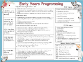 Early Years Programming EYLF 2.0