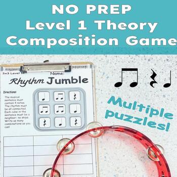 Preview of Rhythmic Composition Activity | Ta, Titi, Shush | Early Years Music