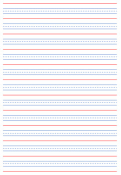 Handwriting Lines - Early Years/Prep/Year 1 QLD style by Resource Reserve