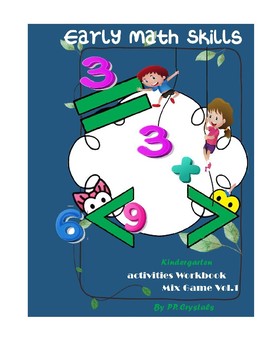 Preview of Early math Skill: Kindergarten activities workbook mix game