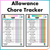 Earn Money Chart Weekly Allowance Chore Chart Editable