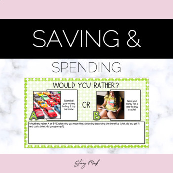 Preview of Earning, Saving, and Spending Money | Opportunity Cost Activities