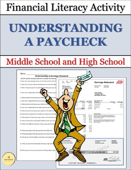Preview of Financial Literacy Earnings Statement - Understanding a Paycheck