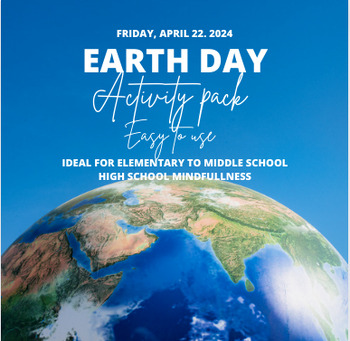 Preview of Earth Activities for earth day-Ed. Activity, mindfulness, word search, coloring