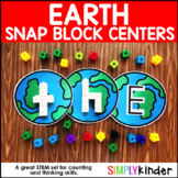 Earth Day Alphabet Snap Block Center for Kindergarten