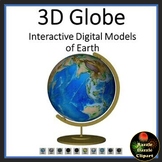 Earth Animated Teaching Globe 3D Models for Whiteboards or