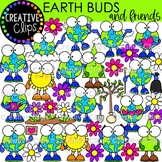 Earth Buds and Friends Clipart {Earth Clipart}