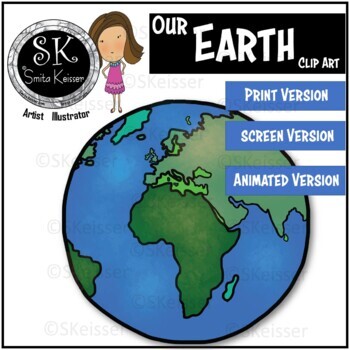 Preview of Earth Day Clip Art, Planets, Globe, Environment, Green, Eco
