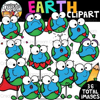 Preview of Earth Clipart {Earth Day Clipart}