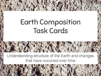 Preview of Earth Composition Task Cards