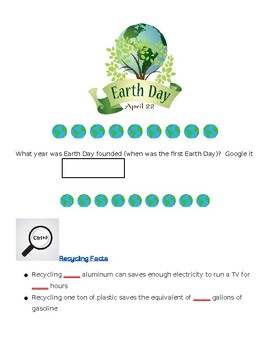 Preview of Earth Day