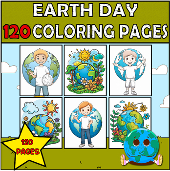 Preview of Earth Day 120 Coloring Pages Holiday Coloring Sheets