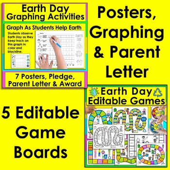 Earth Day Activities: Value Bundle! Save $5.00: Graphing, Songs ...