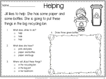 Earth Day Activities: Earth Day Math and Language Worksheets by