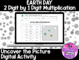 Earth Day 2 by 1 Digit Multiplication Uncover the Picture 