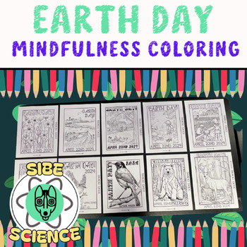 Preview of Earth Day 2024, Coloring Pages, Environmental Science, Biology, Worksheets