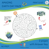 Earth Day 2024 Freebie Maze Printable Activity Worksheet