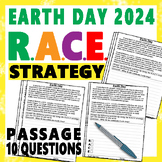 Earth Day RACE Strategy Practice Worksheets, Reading Compr