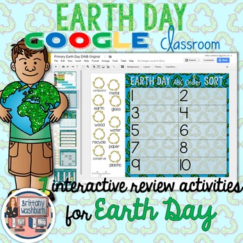 Preview of Earth Day Digital Activities Primary
