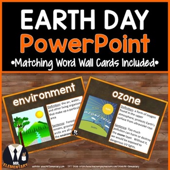 Preview of Earth Day Vocabulary PowerPoint