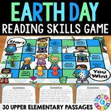 Earth Day Reading Passages Comprehension Activities Game 3