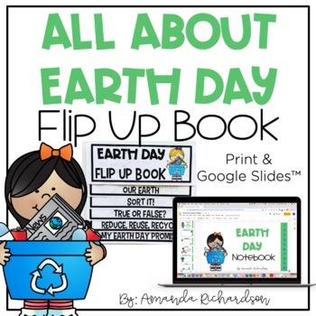 Preview of Earth Day Activities Kindergarten, Earth Day Writing, Digital Resource,