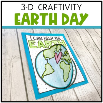 Preview of Earth Day | 3D Craft | Writing Activity
