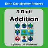 Earth Day: 3-digit Addition - Color-By-Number Math Mystery